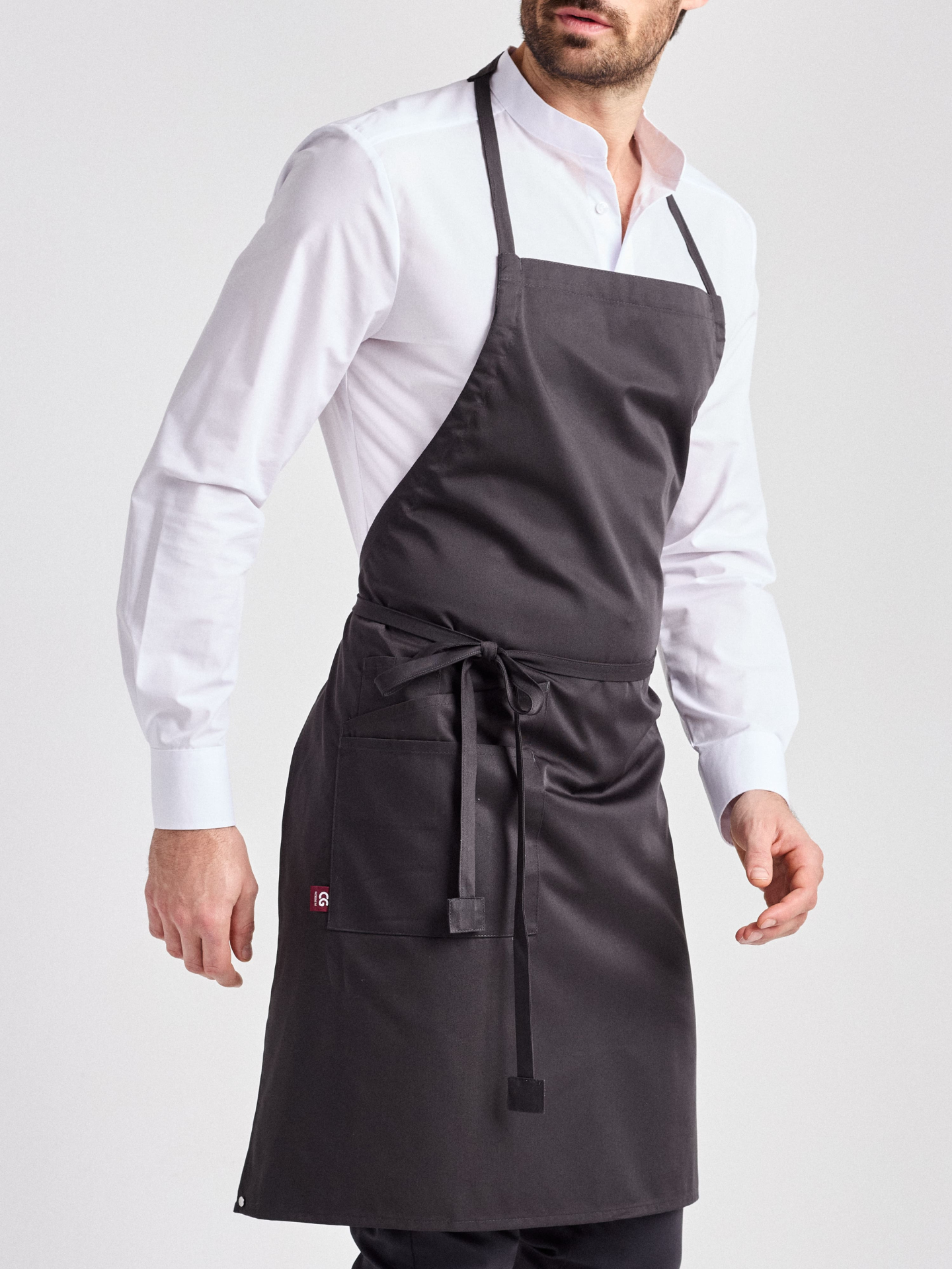 Perugia Classic Latzschürze 90x75 cm - raven